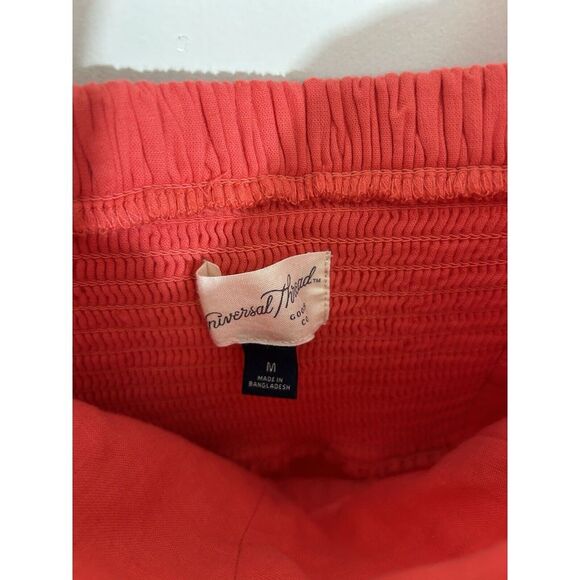 Universal Threads Women's Coral Midi Dress Ruffle Pockets Layered Tiered Size M - Picture 7 of 9